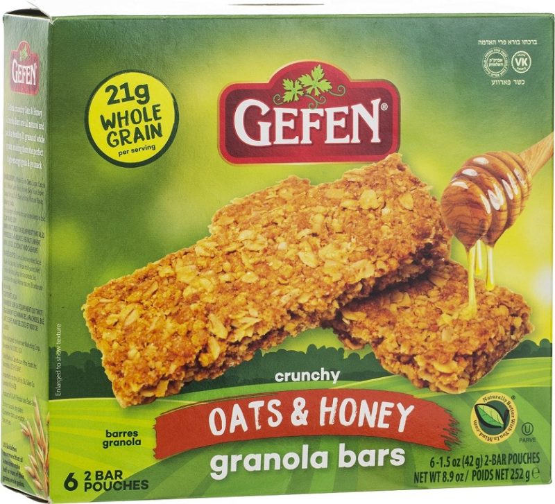 Gefen Oats 'N Honey Granola Bars